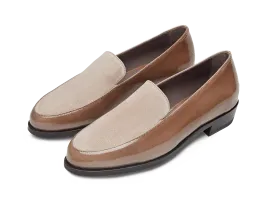 Ada Loafers in Marmotte Patent and Glove Suede