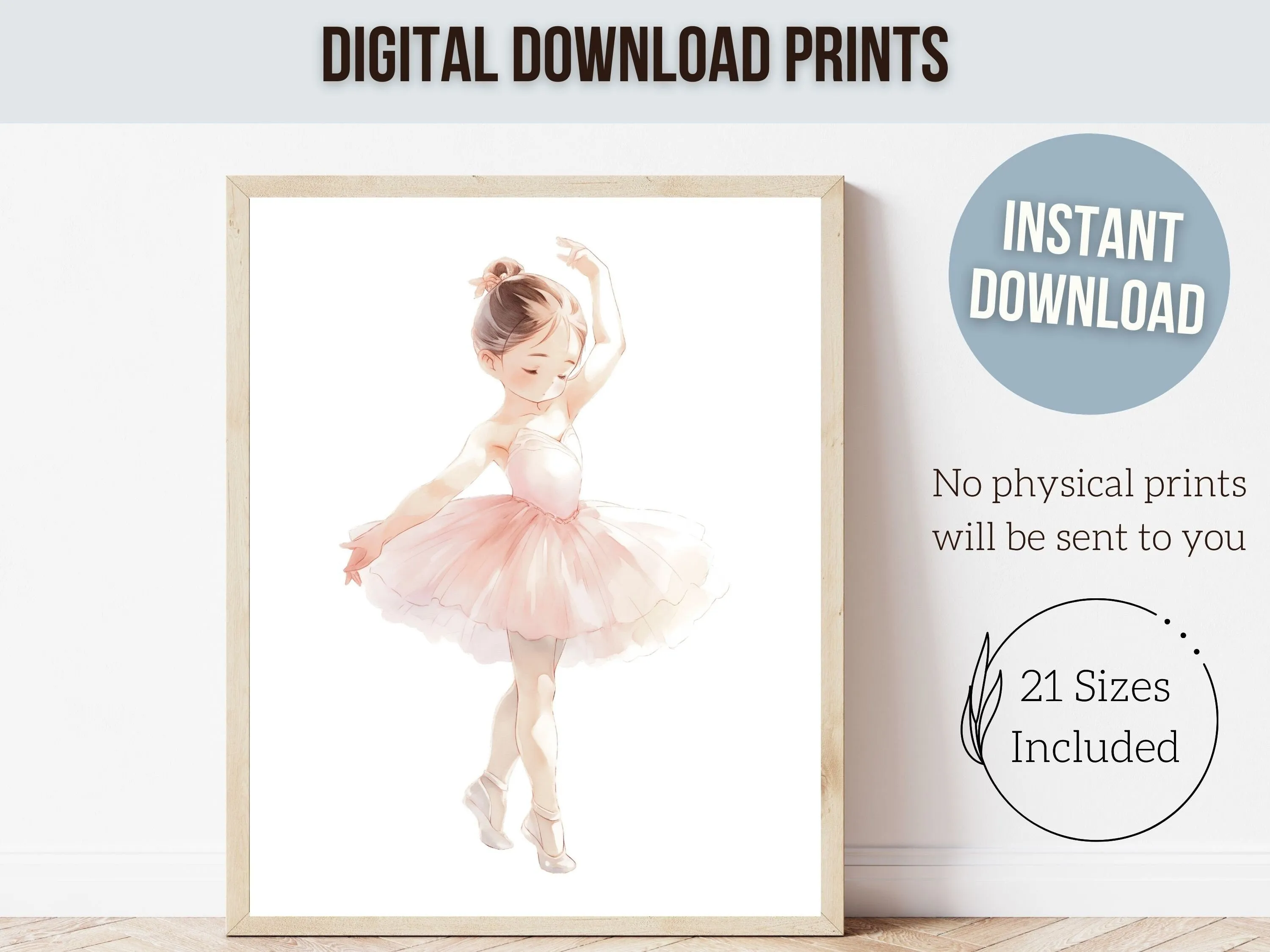 Ballet Dancer Nursery Prints - Set 2
