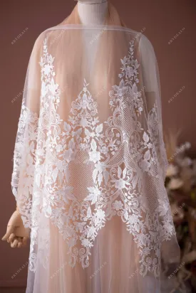 Beautiful Beaded Floral Bridal Lace Fabric for Dresses