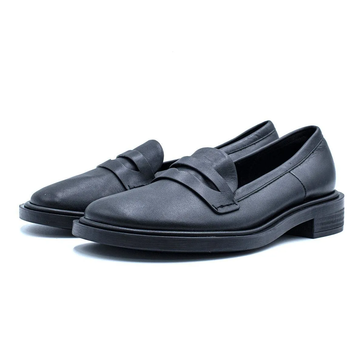 Charles & Keith Collection Formal Loafers Leather Black Colour For Women