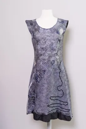 Dark Grey Cascade Dress