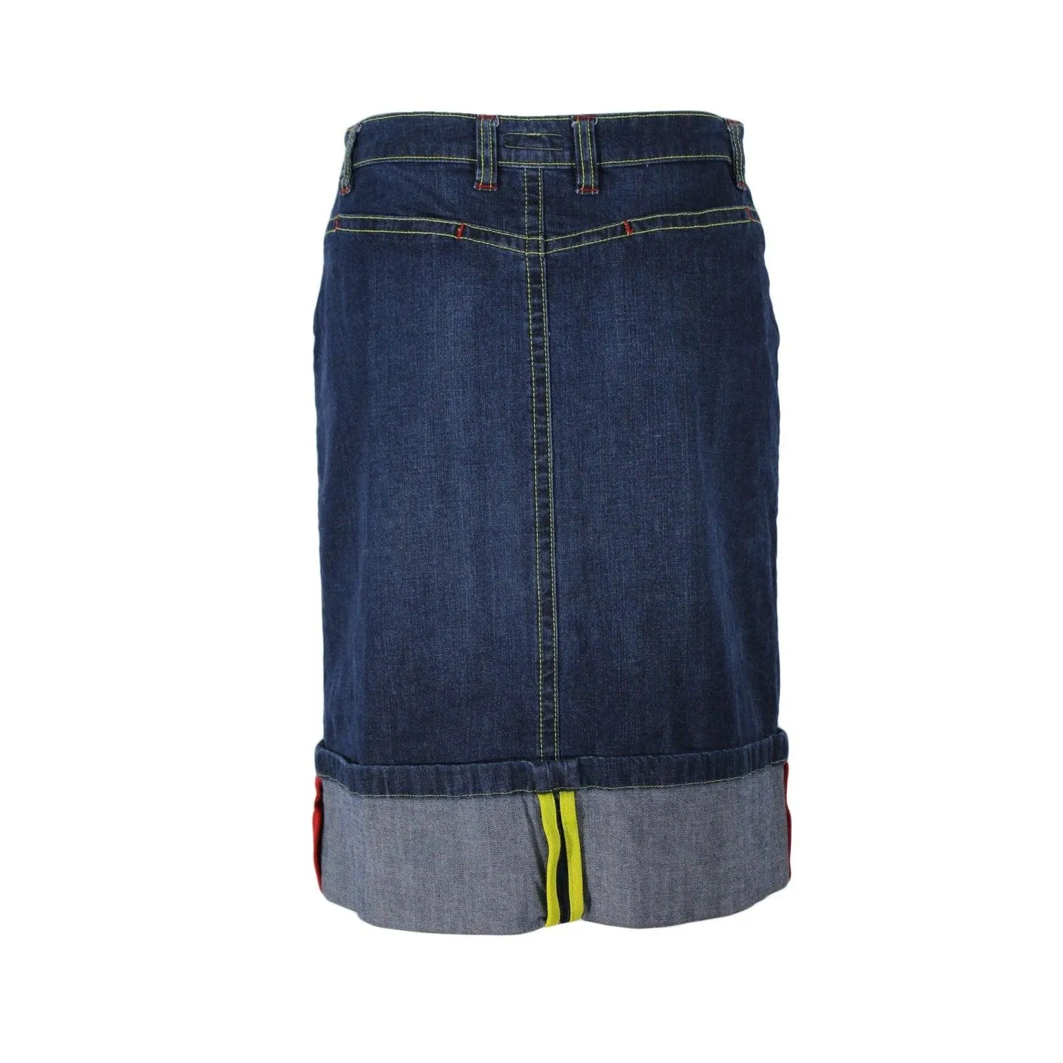 ESCADA Y2K Vintage Sport Dark Wash Denim Skirt | Size 36
