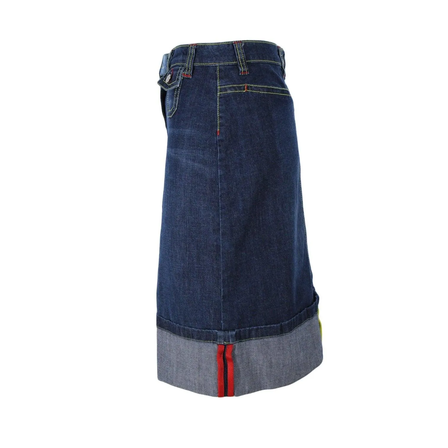 ESCADA Y2K Vintage Sport Dark Wash Denim Skirt | Size 36