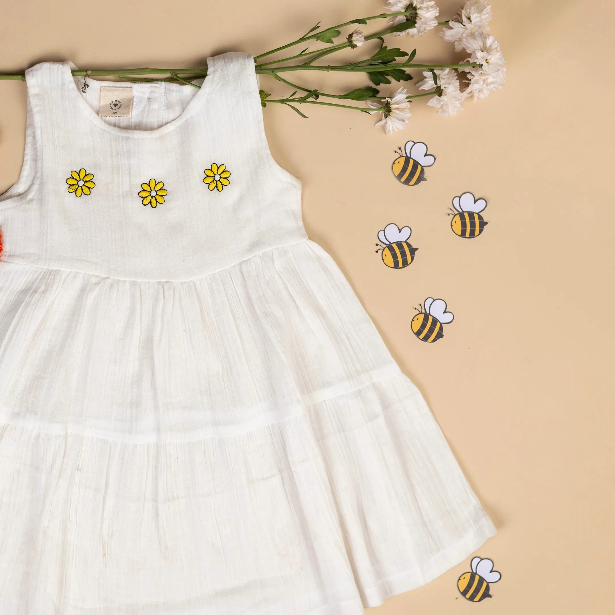 Flower - Organic Cotton Muslin Dress