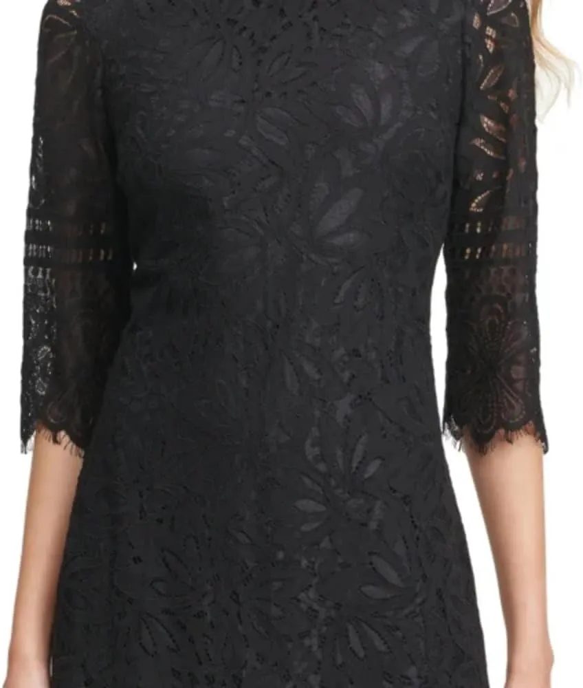 kensie Women's 1/2 Sleeve Lace Mini Dress