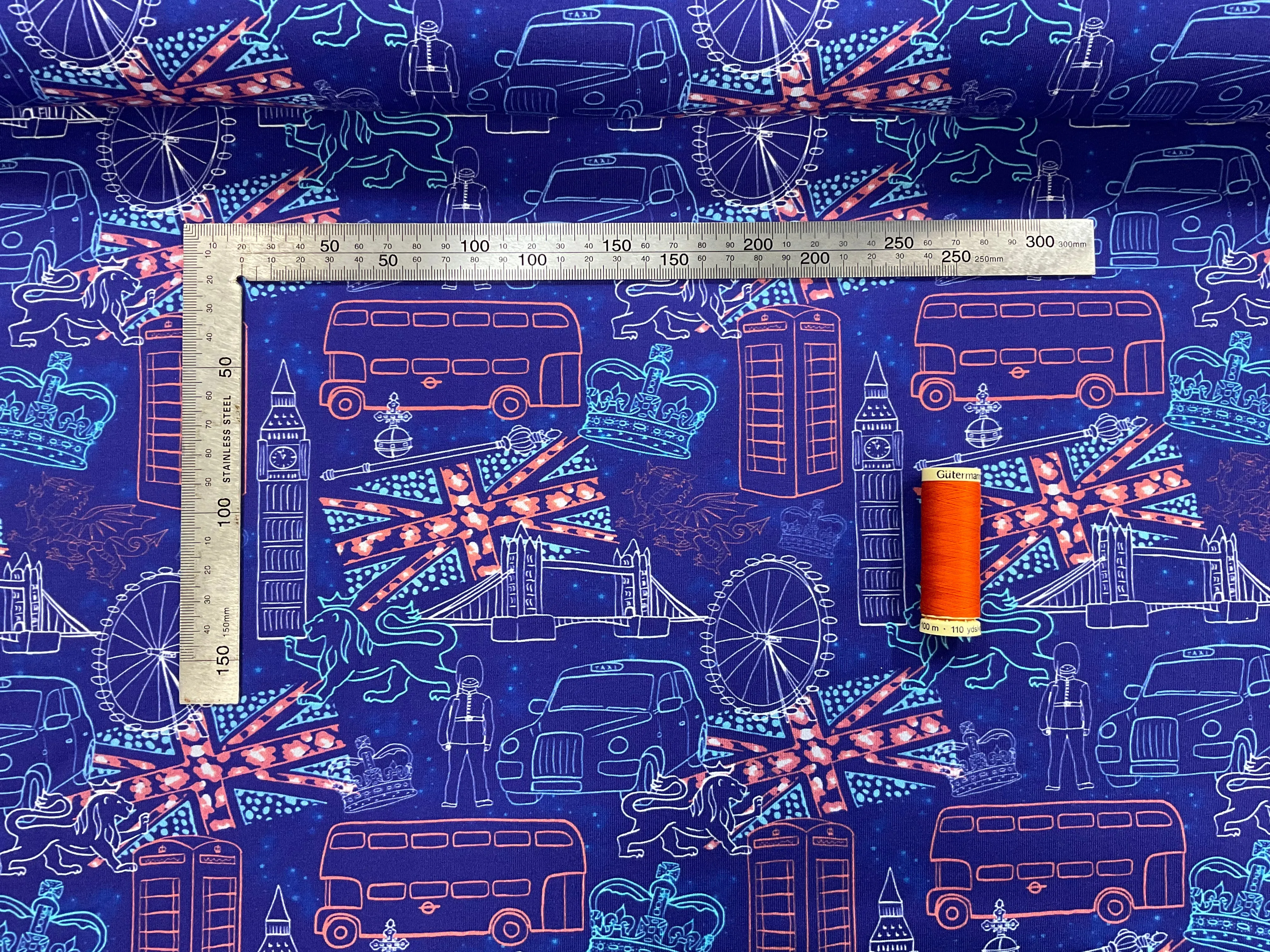 London Doodles Cotton Jersey