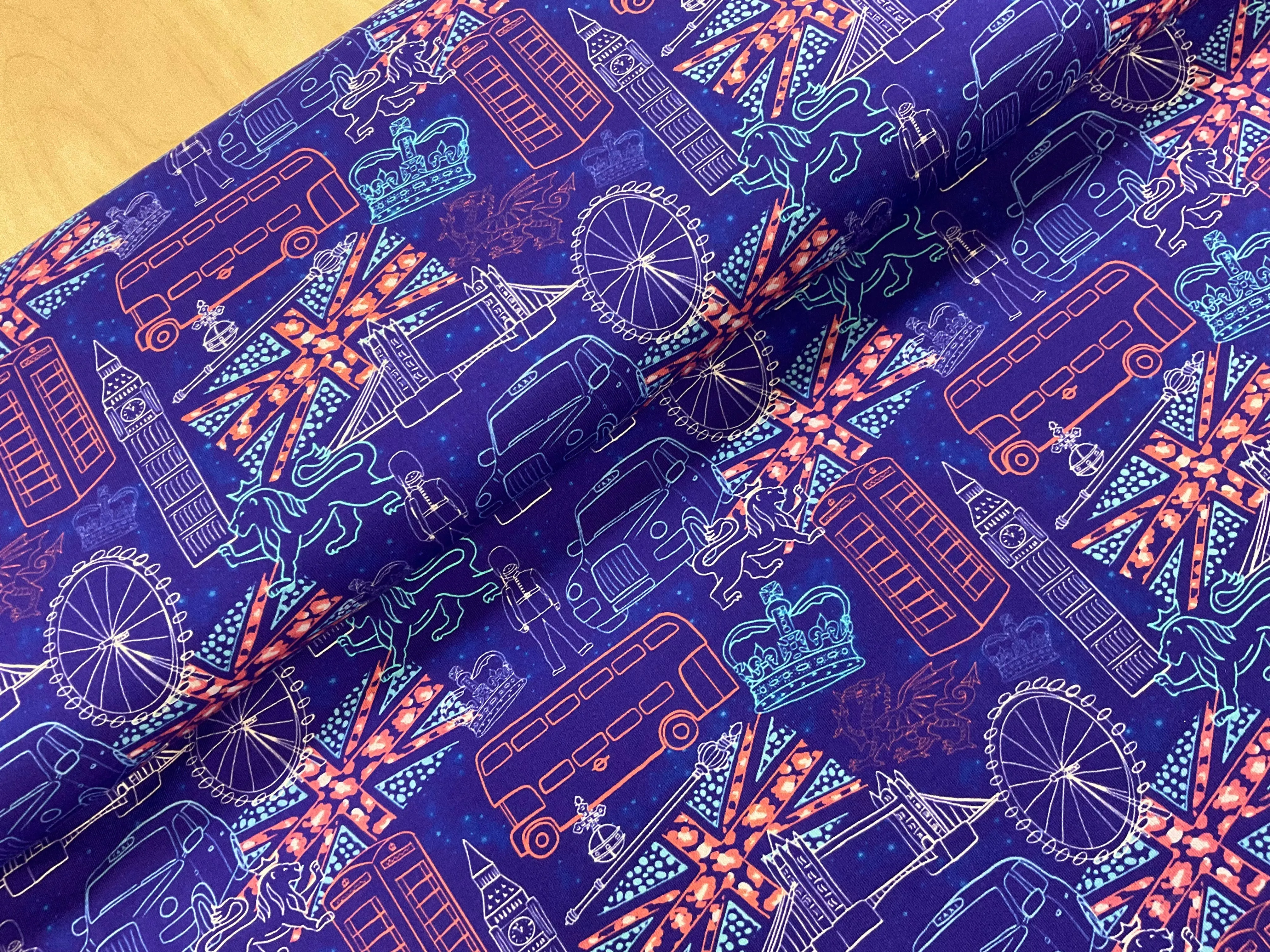 London Doodles Cotton Jersey