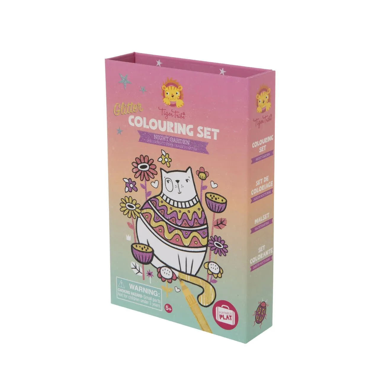 Tiger Tribe | Glitter Colouring In Set- Night Garden