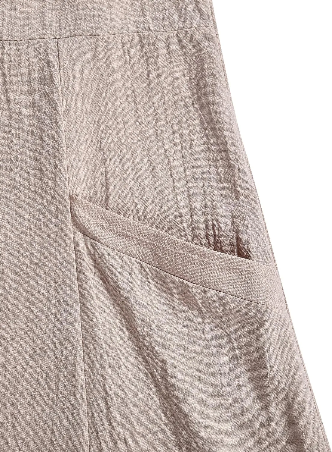 Women's Plus Size Short Sleeve Casual Cotton Linen Long Dress Crew Neck Button Summer Beach Maxi Dress