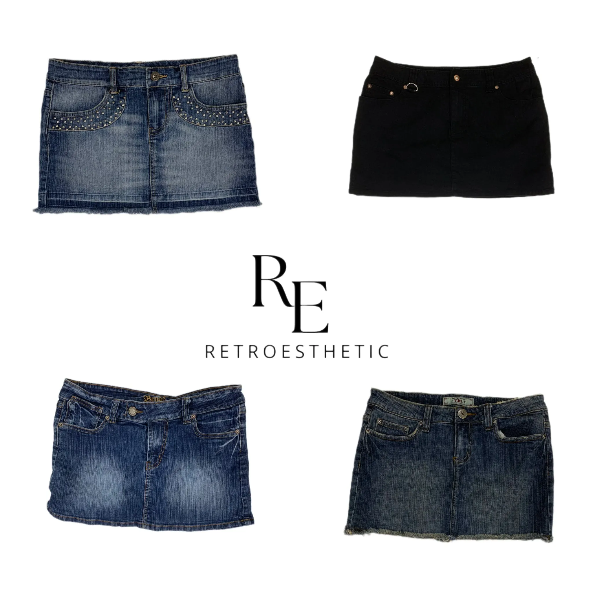 Y2K Demim Mini Skirts (SR-537)