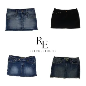 Y2K Demim Mini Skirts (SR-537)