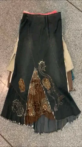 y2k Mixed Denim skirts , (RX-050