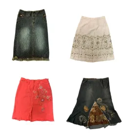 y2k Mixed Denim skirts , (RX-050